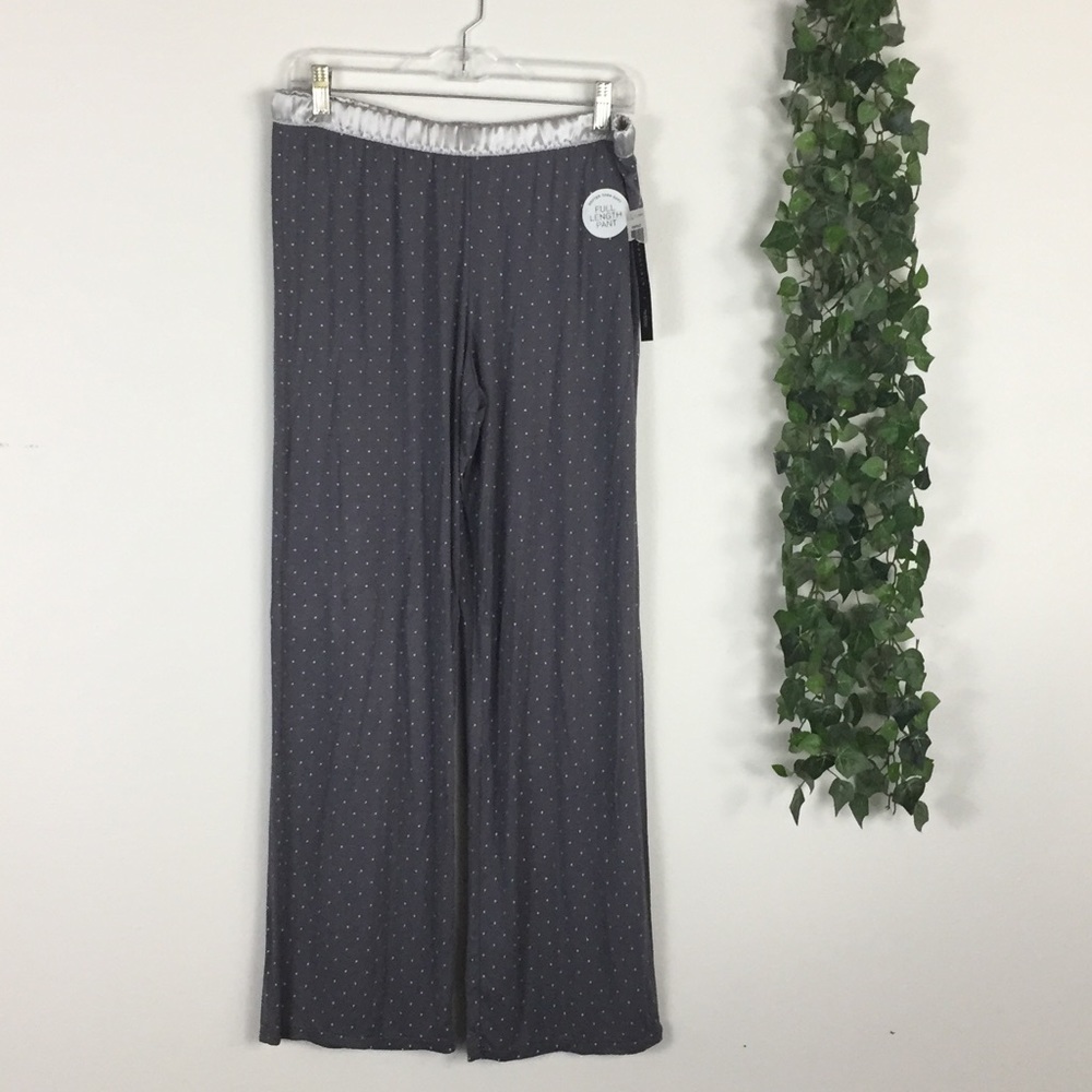 NWT Essentials grey polka dot sleep wear pants M
